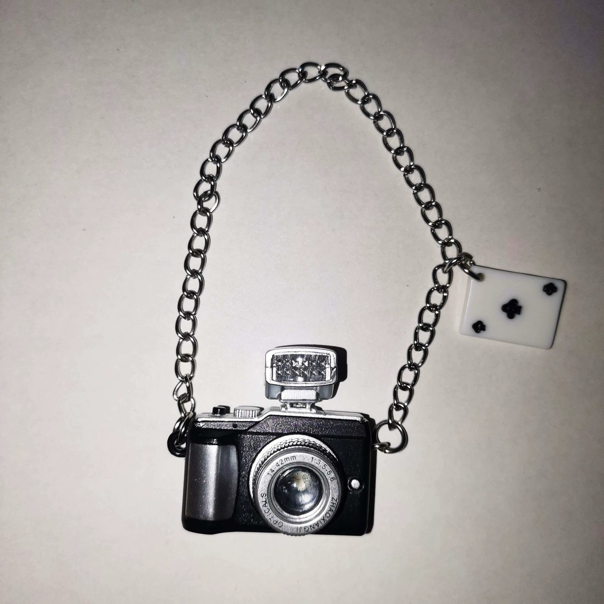 Cotton flashing doll, straps, retro small camera, keychain, makes sounds