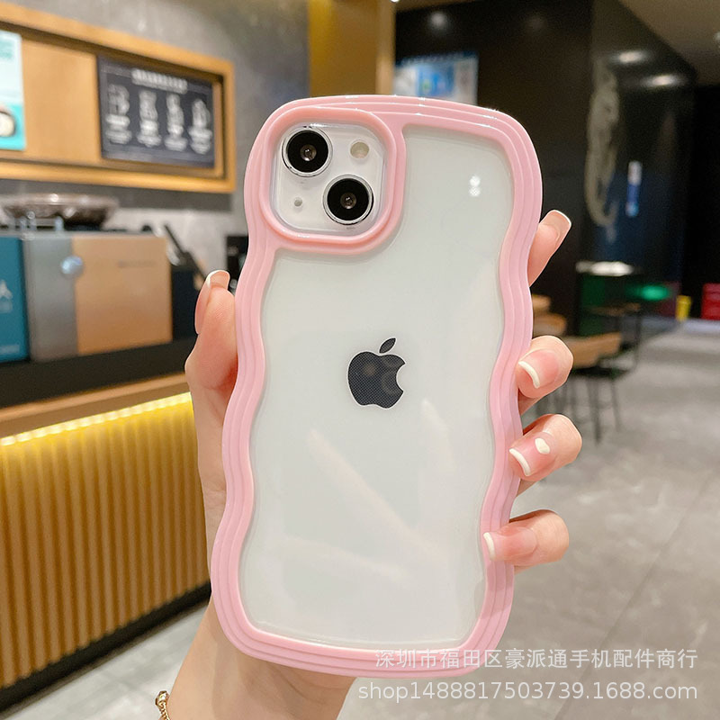波辺insキャンディー色はiphone15proアップル16携帯ケース13新モデル14透明12転倒防止に適用されている|undefined