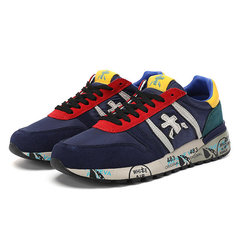 Comercio exterior transfronterizo nuevos zapatos masculinos premium, suela gruesa transpirable, zapatos deportivos casuales de cuero anti-pelú.