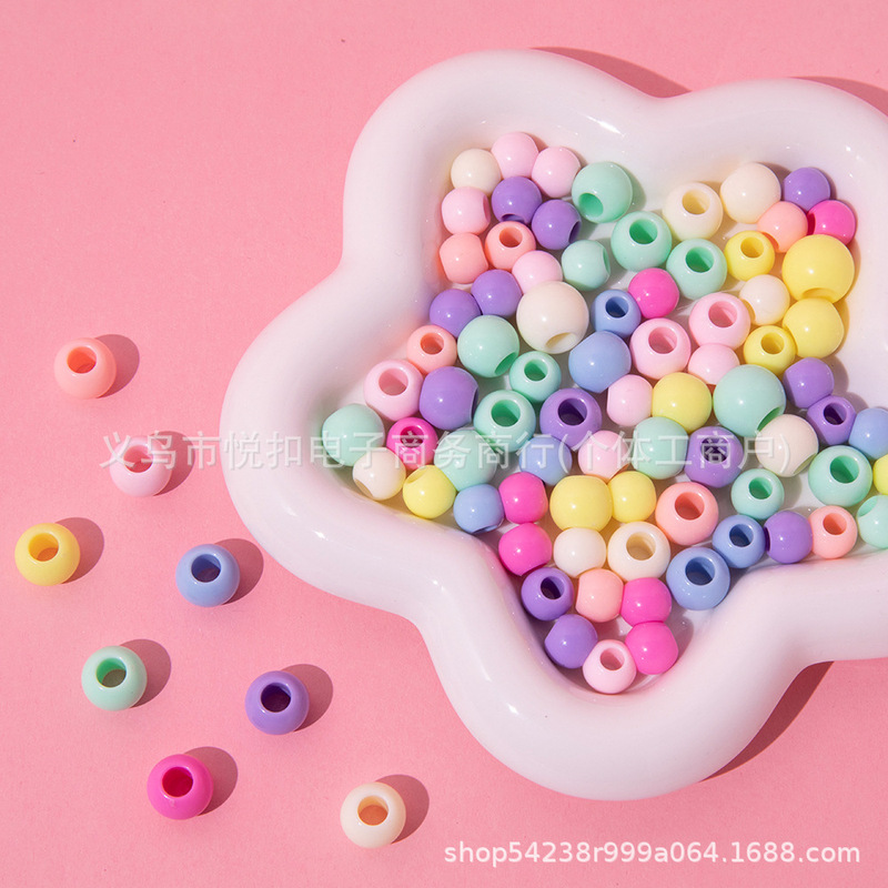 8mm Macaron Acrylic Solid Color Beads Plastic Beads Straight Hole DIY Jewelry Bracelet Creative Beads 8mm Macaron Acrylic Solid Color Beads Plastic Beads Straight Hole DIY Jewelry Bracelet Creative Beads