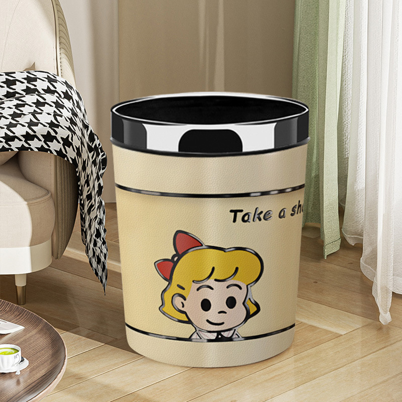 Little Red Riding Book Same Style Trash Can Dopamine Girl Heart Trash Basket High Color Value Large Capacity Cartoon ins Style Generation Hair