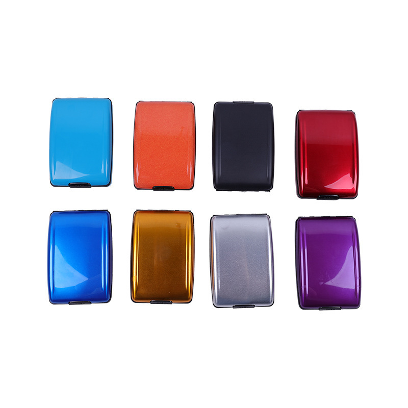 RFID Aluminum Alloy Wallet Multifunctional Card Bag Aluminum Bank Card Bag Fashion Wallet Bank Card Card Card Case