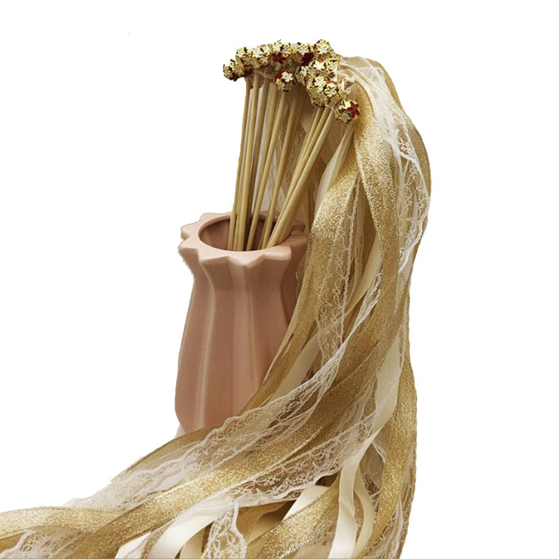 Cinta de hadas palo mágico palo guirnalda de cinta decoración del banquete de boda suministros de decoración atmósfera accesorios de diseño