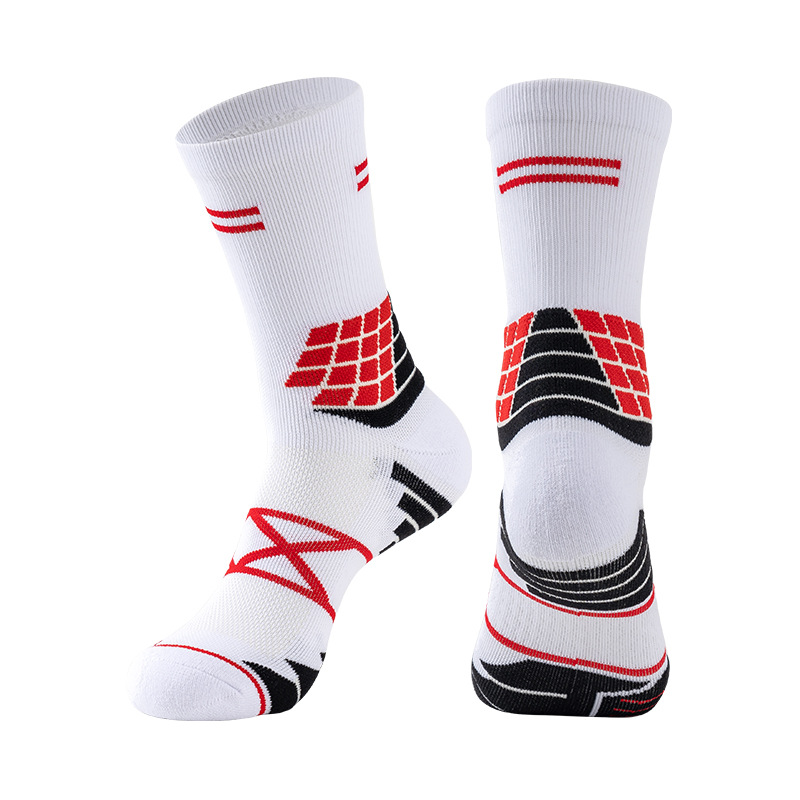 Anti-Slip Football Socks Ab Yarn Elite Practical Basketball Socks Professional Sports Socks Mid-Tube Short-Tube Thickeneded Men's Basketball Socks