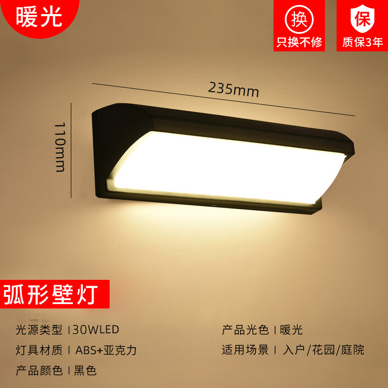 Plástico 30w luz cálida