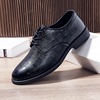 Autumn classic suit for leather shoes, breathable universal casual footwear for leisure English style, wedding shoes