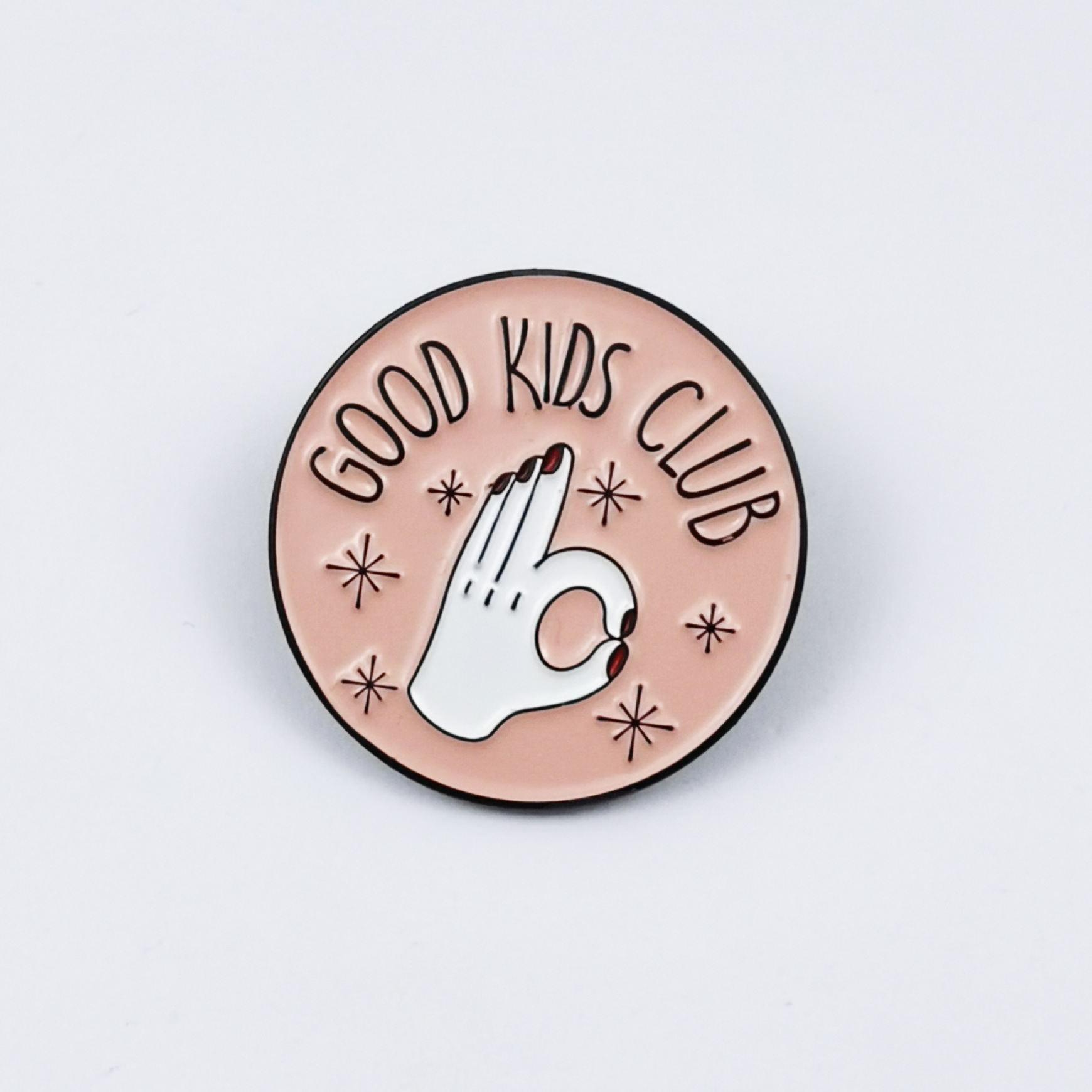 Personalidad humor broche inglés dibujos animados lindo patrón aleación insignia redonda accesorios de pin fijo spot transfronterizo