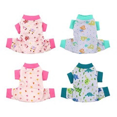 犬の服四足の服は綿の春秋タイプのペットのテディが熊より美しい猫の小型犬の秋のパジャマです。