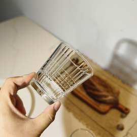 钢化玻璃水杯洋酒杯果汁杯饮料杯水杯ins柠檬杯威士忌杯