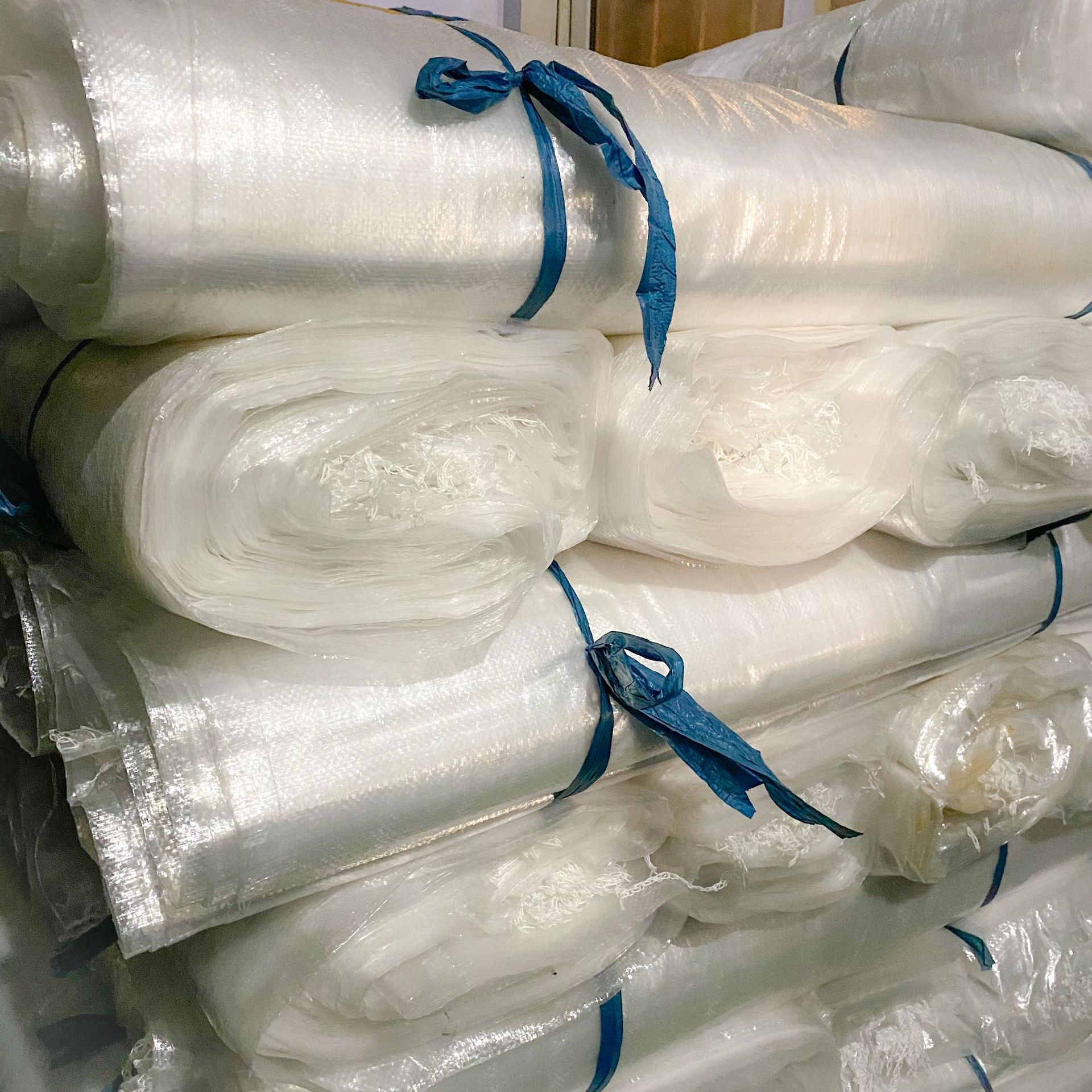 透明编织袋厂家塑料外贸国际国外物流专用加厚台湾海外透明覆膜袋