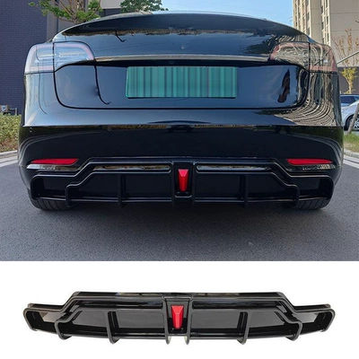 Big Surrounded Rear Lip, Front Lip and Rear - bright-black-back-lip