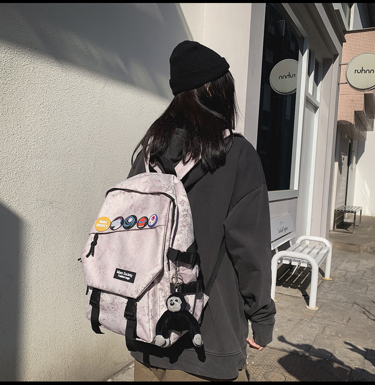 Mochila Casual Coreana Simple De Gran Capacidad display picture 3