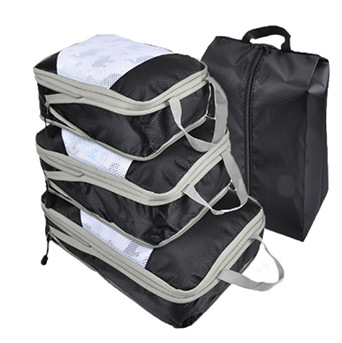 Amazon popular bolsa de almacenamiento de compresión de viaje de tres piezas impermeable bolsa de almacenamiento de ropa de equipaje fábrica al por mayor