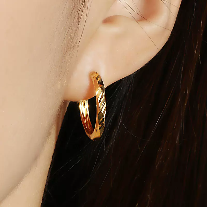 925纯银耳环轻奢高级感爆闪车花女秋冬耳饰设计感小众ins耳扣批发