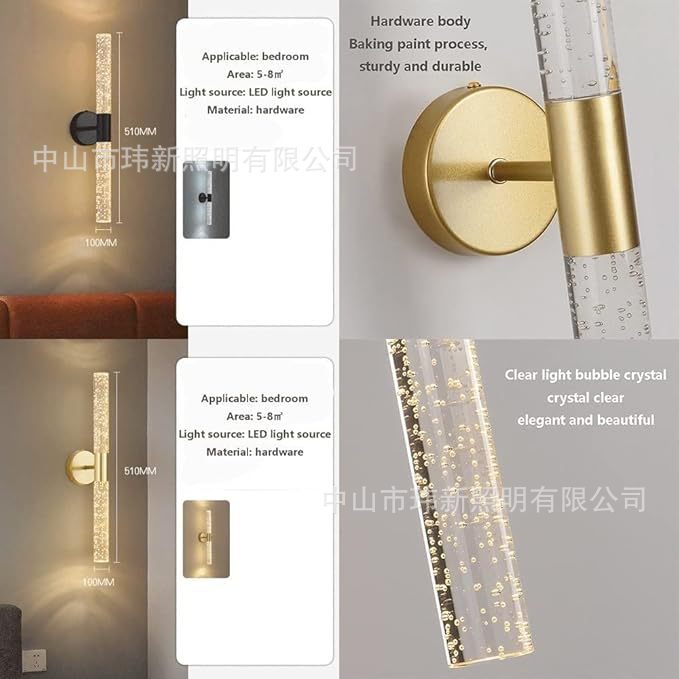 Transfronterizo amazónica lujosa burbuja larga lámpara de pared de hotel moderno pasillo atmósfera minimalista sala de estar pared de fondo