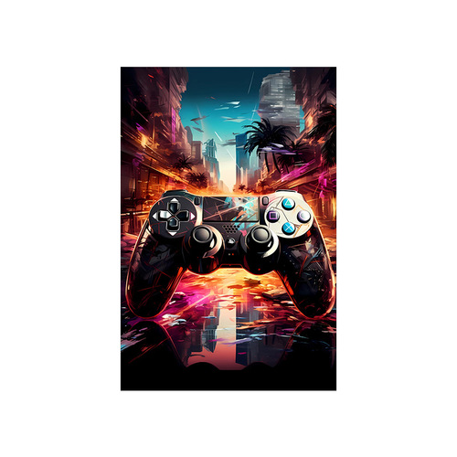 Amazon's new game console carpet, e-sports arcade room decoration floor mat, cartoon cyberpunk carpet, large area