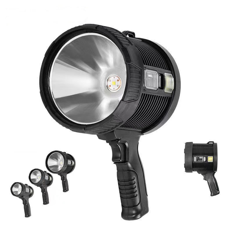 Luz portátil recargable solar de la nueva linterna fuerte multifuncional transfronteriza del reflector P50 DE LA LUZ LED con el filtro multicolor