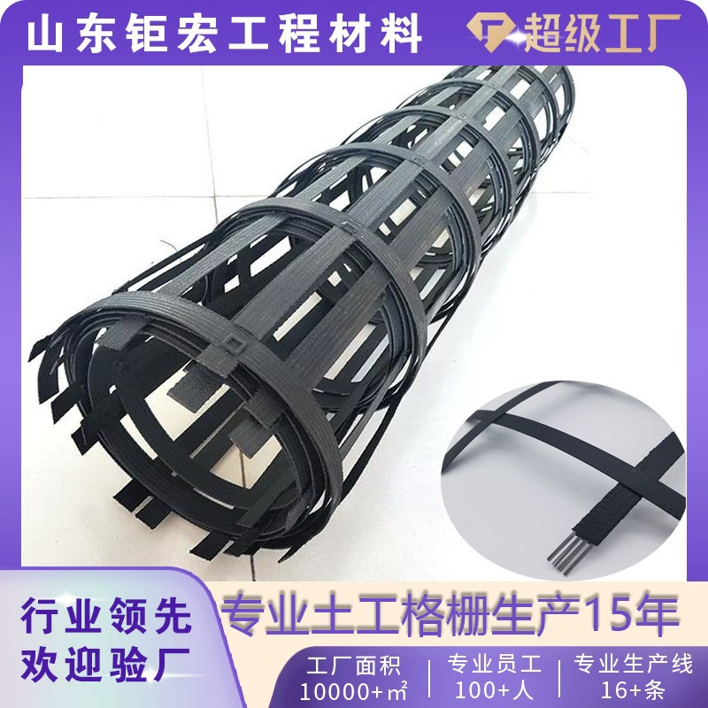 Высокопрочная стальная пластиковая геосетка шоссе дорожное полотно GSZ80 двухсторонняя геосетка стальная пластиковая решетка