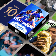 92PCS hdカードムバペLOMOカードサッカーフォトカードMBAPPE球星コレクターカードカード