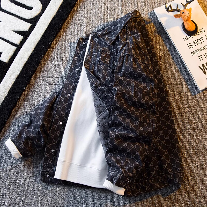 Houndstooth Tweed Jacket for Men, Spring and Autumn, High-End Japanese Retro Casual Workwear Lapel Jacket Houndstooth Tweed Jacket for Men, Spring and Autumn, High-End Japanese Retro Casual Workwear Lapel Jacket