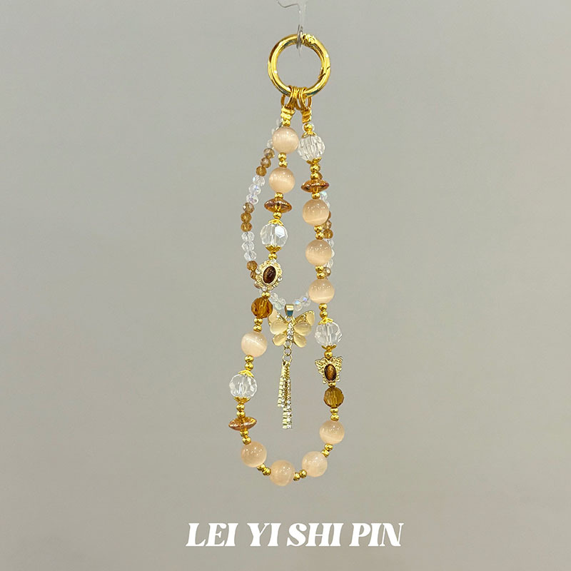 [Mel Peach Oolong] nuevo diseño de cuentas dulces nicho hermosa cadena de teléfonos móviles de cuentas de alta gama cadena de teléfonos móviles