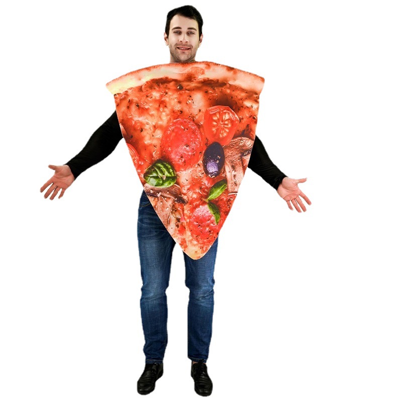 Pareja pizza rebanada traje Cosplay carnaval parodia traje de la etapa traje de rendimiento