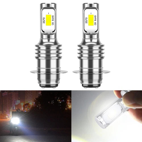 Transfronterizos automóviles motocicleta ATV LED luz de niebla H6M / P15D 80W 3570 2SMD luz de niebla de conducción de alto brillo image 3