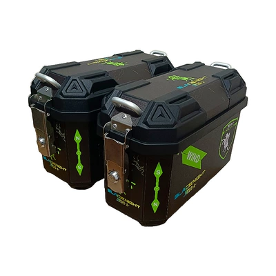Waterproof, Thickened and Drop-Resistant, Electric car tail box - 25l-black-knight-tailstock-model-integrated-bracket