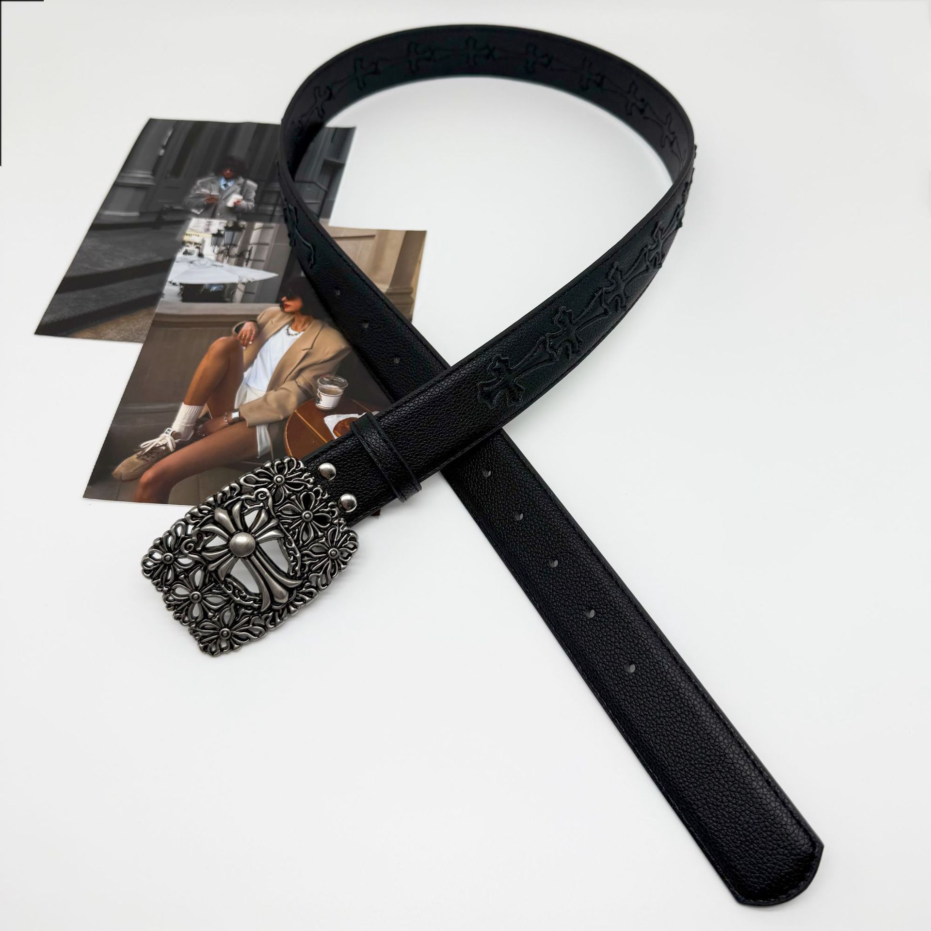 Cinturón cross de color CH cinturón clásico cinturón de jeans para hombres y mujeres cinturón de moda retro cinturón de moda cinturón de moda