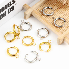 ステンレスのイヤリングの溶接の口の輪は部品の耳飾りのイヤリングのdiyの手作りのアクセサリーの部品のメーカーを掛けて直接販売することができます。