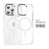 Magnetic metal transparent shell large hole [White] 2.0 thickness