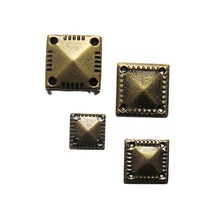 广州国际轻纺城厂家直销青古铜色金字塔形铜片