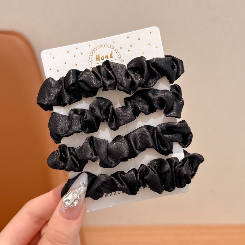 Niños coreanos de alta elasticidad y duradera anillo de pelo de intestino delgado 2024 nuevo estilo de niña simple atar el cabello de banda de goma