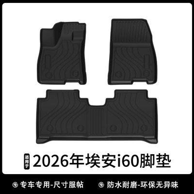 Suitable for 26-Year-Old Aion I60 Car Floor Mats, Tpe Eco-Friendly Wear-Resistant Trunk Mat, Waterproof Backrest Mat, Carbon Fiber Pattern Galaxy Carpet (Universal Foot Pad) - 26-years-aian-i60-extended-range-version-floor-mats