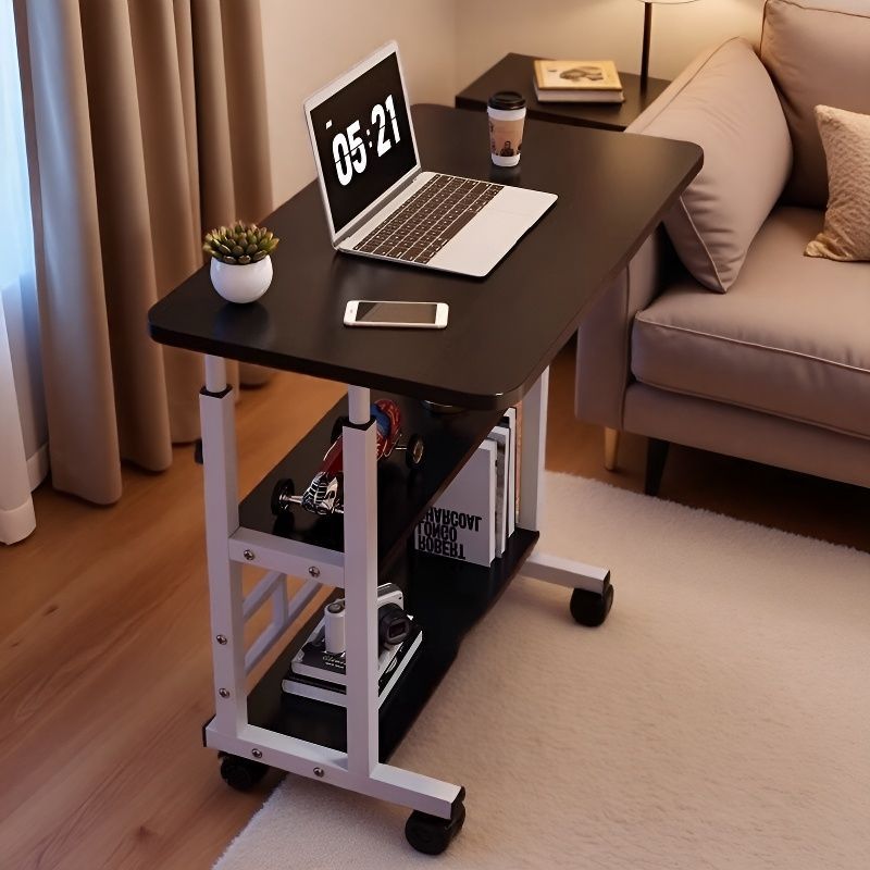 Movable Bedside Table, Home Computer Lift Table, Simple Lift Office Desk, Lazy Bedroom Desk for Small Apartments