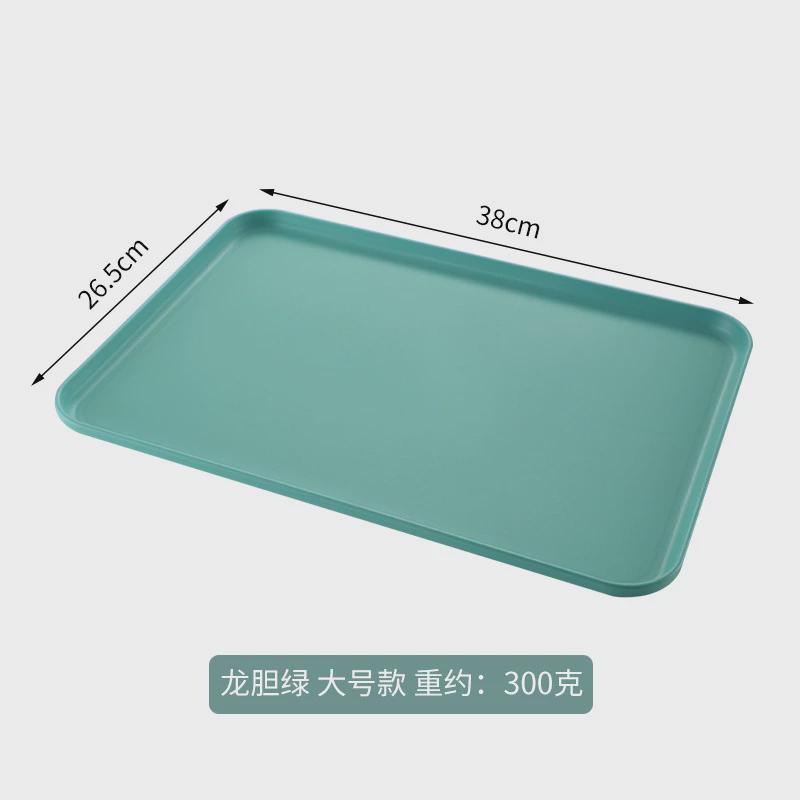 2 Size Plastic Fruit Dessert Tray Desktop Food Storage Plate