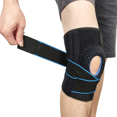 Summer Strap Black Sports Knee Support Hiking Spring Strap Knee Protection Silicone Compression Cycling Knee Support