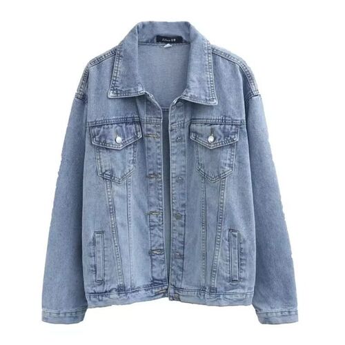 Denim jacket for men and women, spring and autumn 2025, versatile loose BF style, petite vintage jacket top, trendy