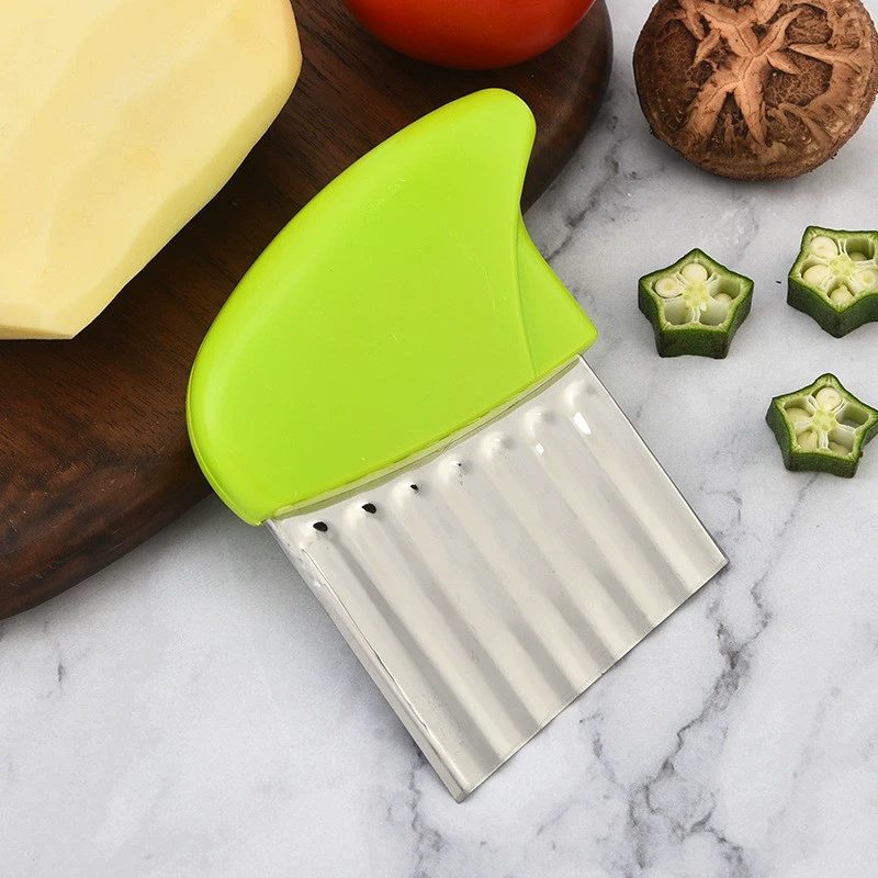 Волнистый картофельный нож, острый волнистый нож с глубокой текстурой, многофункциональный инструмент для резки овощей для домашнего использования, оптом.