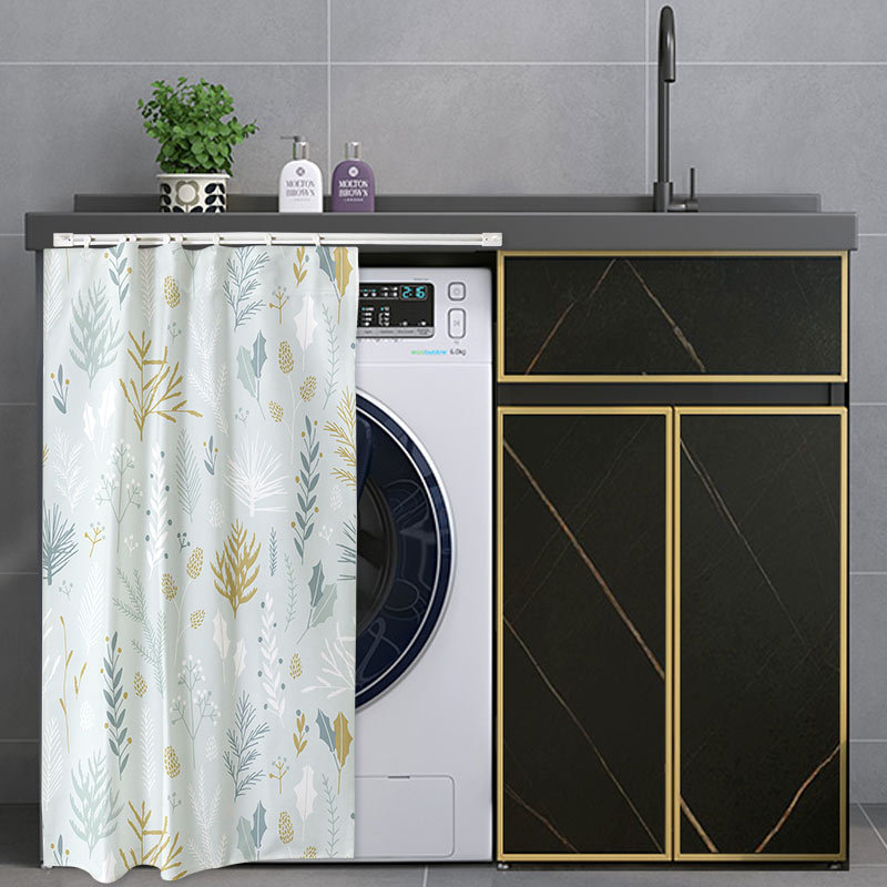 Factory direct simple washing machine sunscreen dustproof Waterproof curtain custom Nordic style sunshade slide pull curtain
