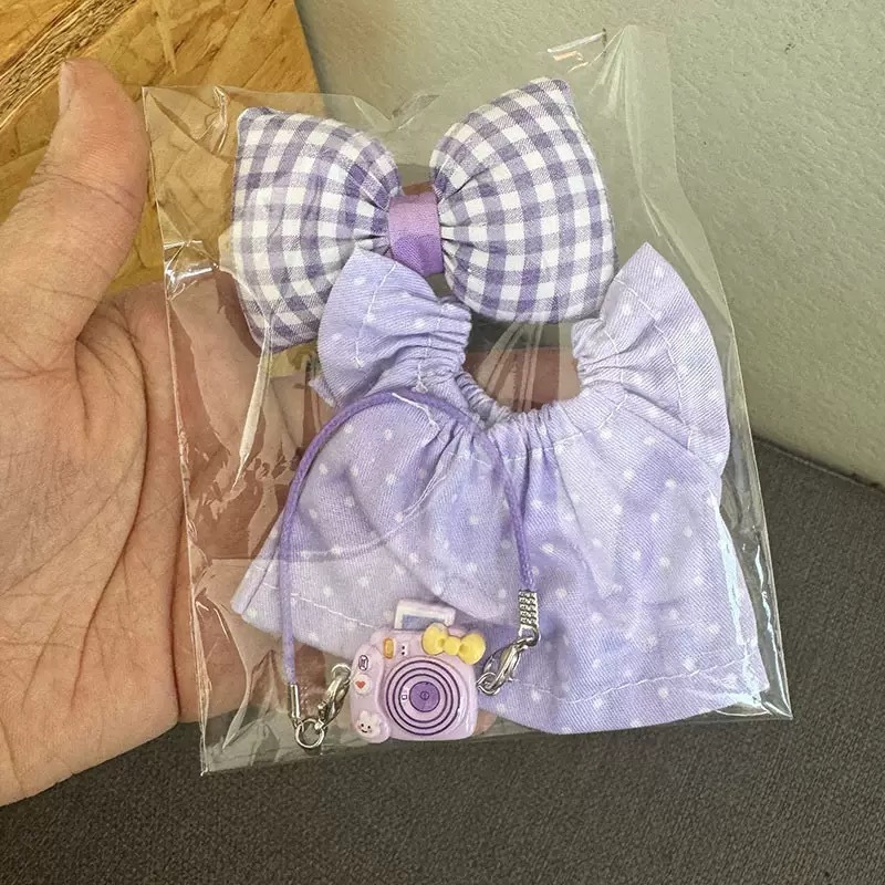 洋服のみ】17cm 一世代と二世代 ラブブベビー服ペンダント ラブブスカート バッグセット リボン 新品|undefined