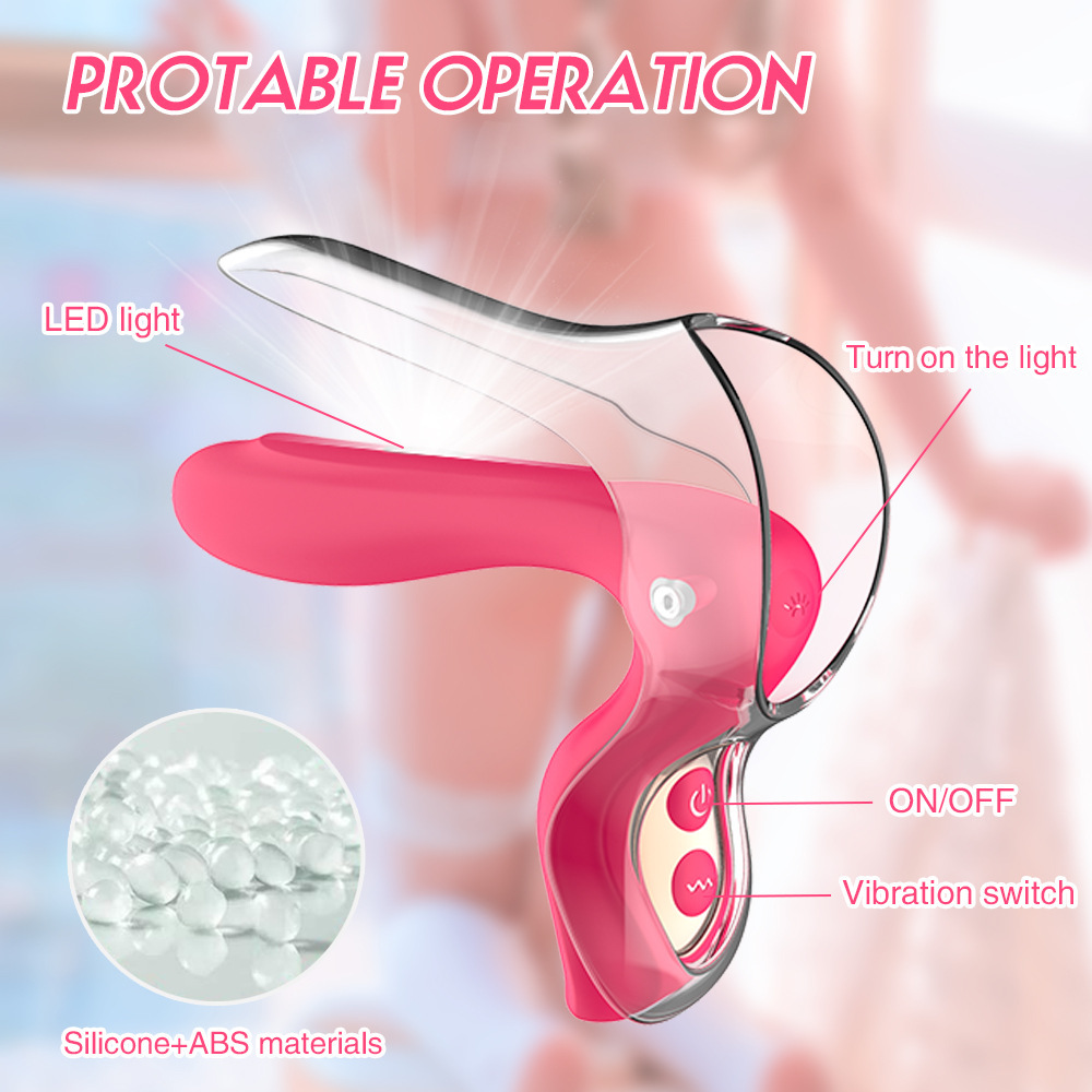 Detachable Silicone Duckbill Dilator with Light, Handheld Vaginal Speculum Vibrator — detail image 14