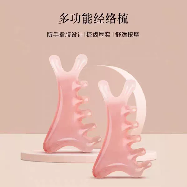 Head Massage Comb Small Dolphin Head Meridian Comb Picking Tendons Comb Large Wide Teeth Massage Comb Thickened