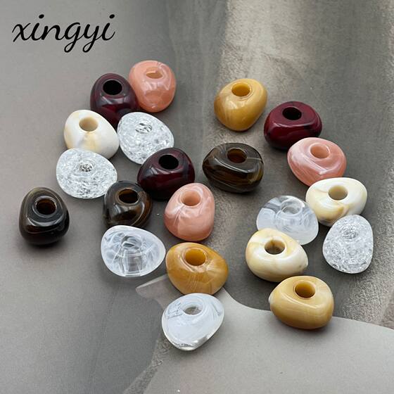 16mm * 13mm acrylic large hole shaped beads beads DIY bracelet pendant clothing accessories accessories wholesale