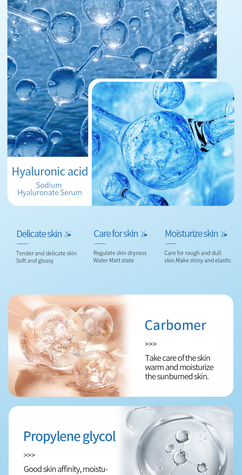 100% English Essence SADOER Hyaluronic Acid Moisturizing Essence Moisturizing Essence Moisturizing Skincare Products Cross-Border
