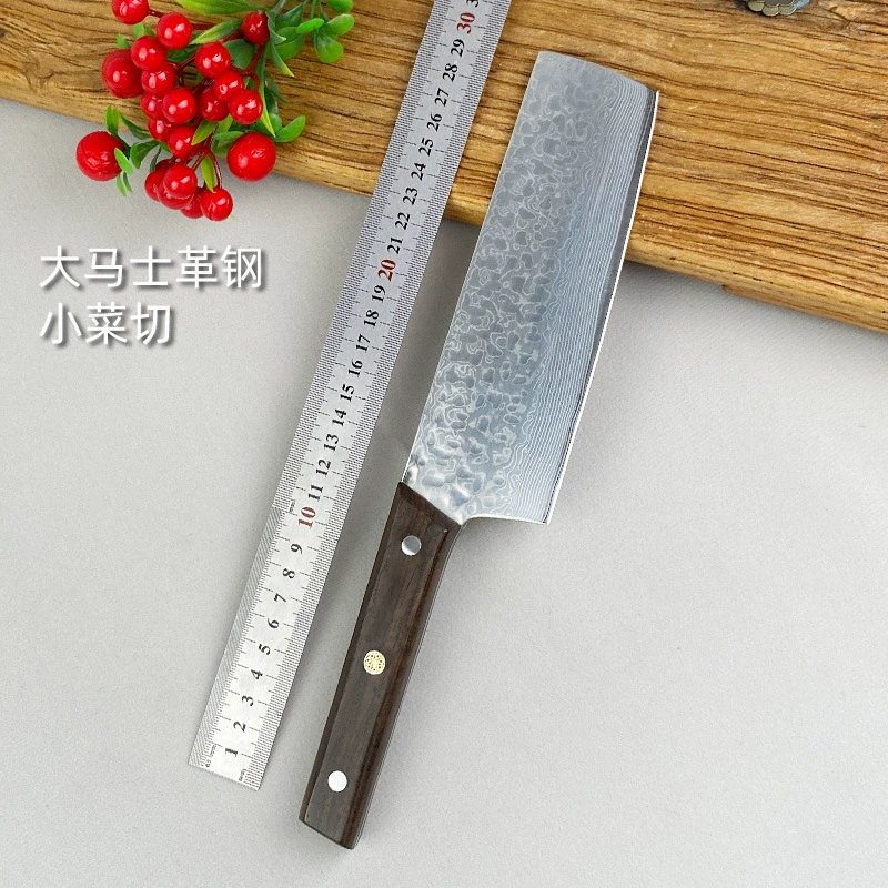 Инструмент для нарезки гарнира из дамасской стали, кухонный бытовой нож из нержавеющей стали, китайский кухонный нож, многофункциональный нож, острый бытовой кухонный нож