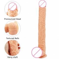 Large-size, thick stud-style female sex toy designed for solo pleasure—simulation dildo, erotic accessory, and women's plaything