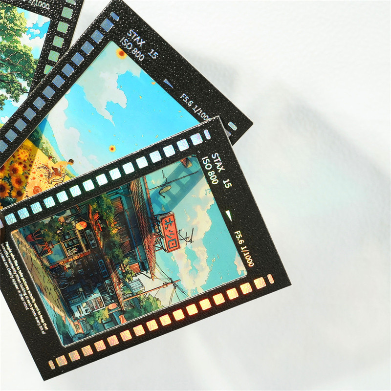 Ins 3inch Polaroid Photo Black Frame Reversal Film Gift Gift Adhesive Homemade DIY Material Bookmark Clip