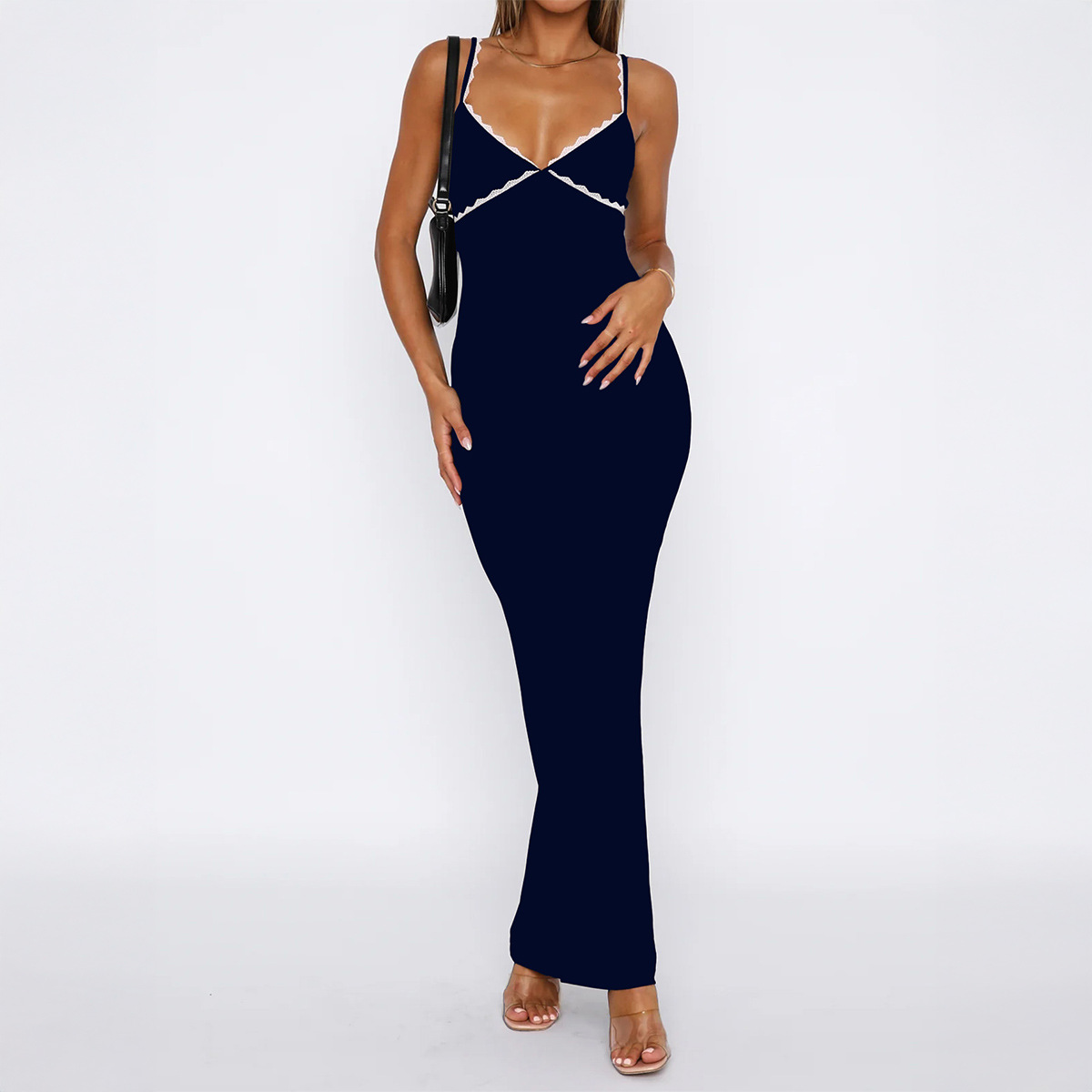 Women's Summer Strappy Maxi Bodycon Dress