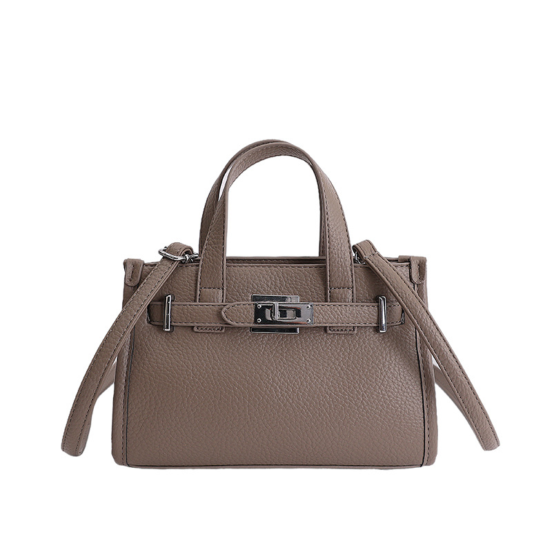 Bolso para mujeres 2026 venta transfronteriza caliente nuevo lichi estampado bolso de mano alta textura lujosa mochila de hombro